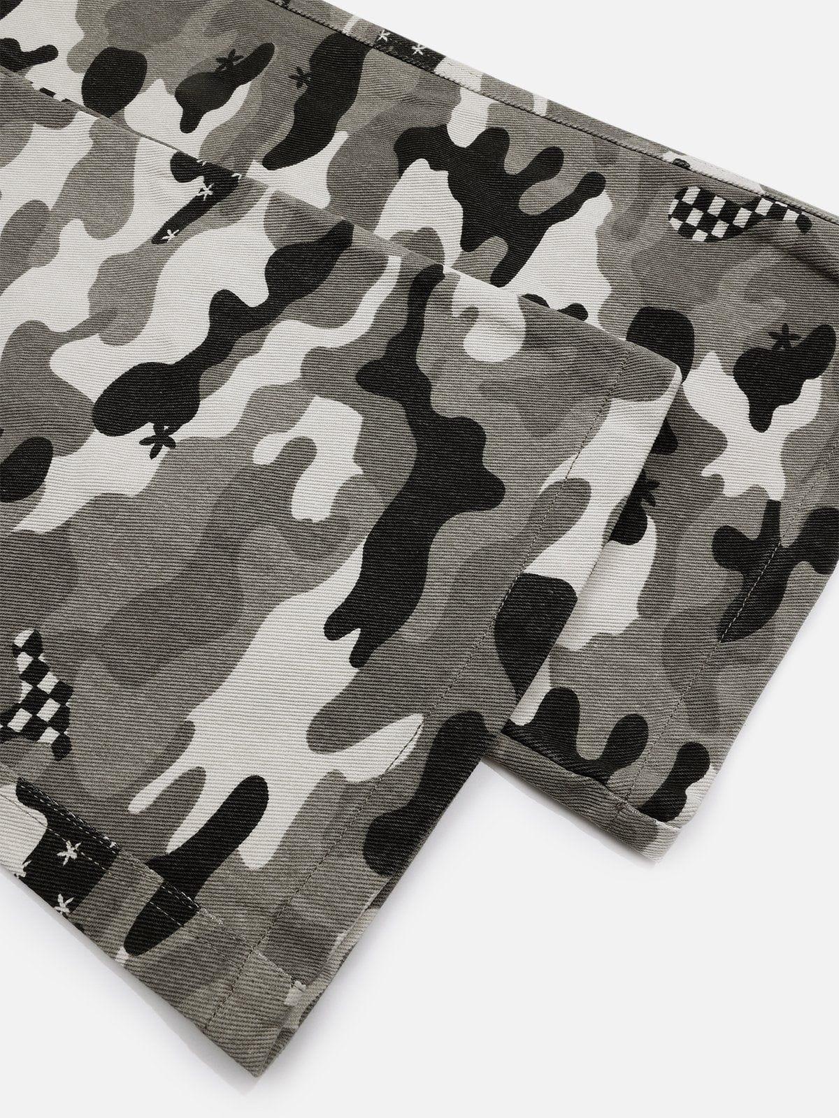 Camouflage Multi Pocket Jeans
