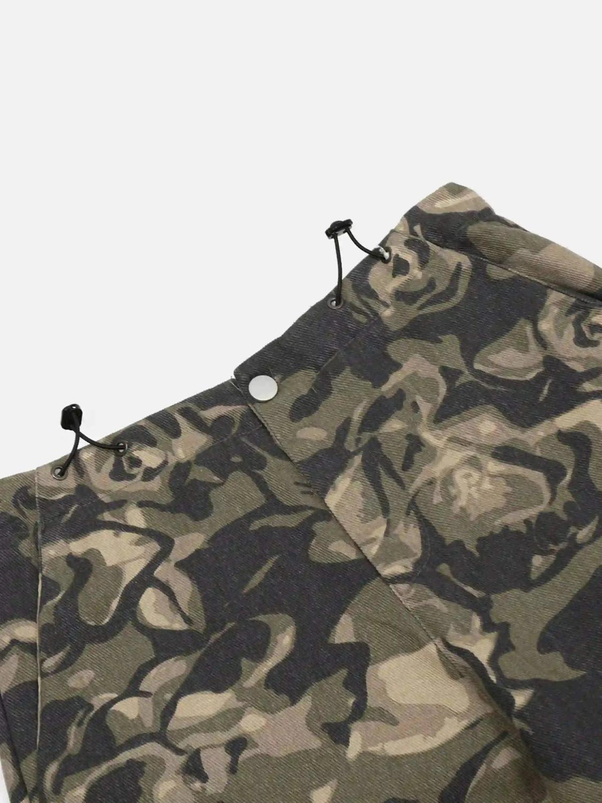 Camouflage Multi-Pocket Work Pants