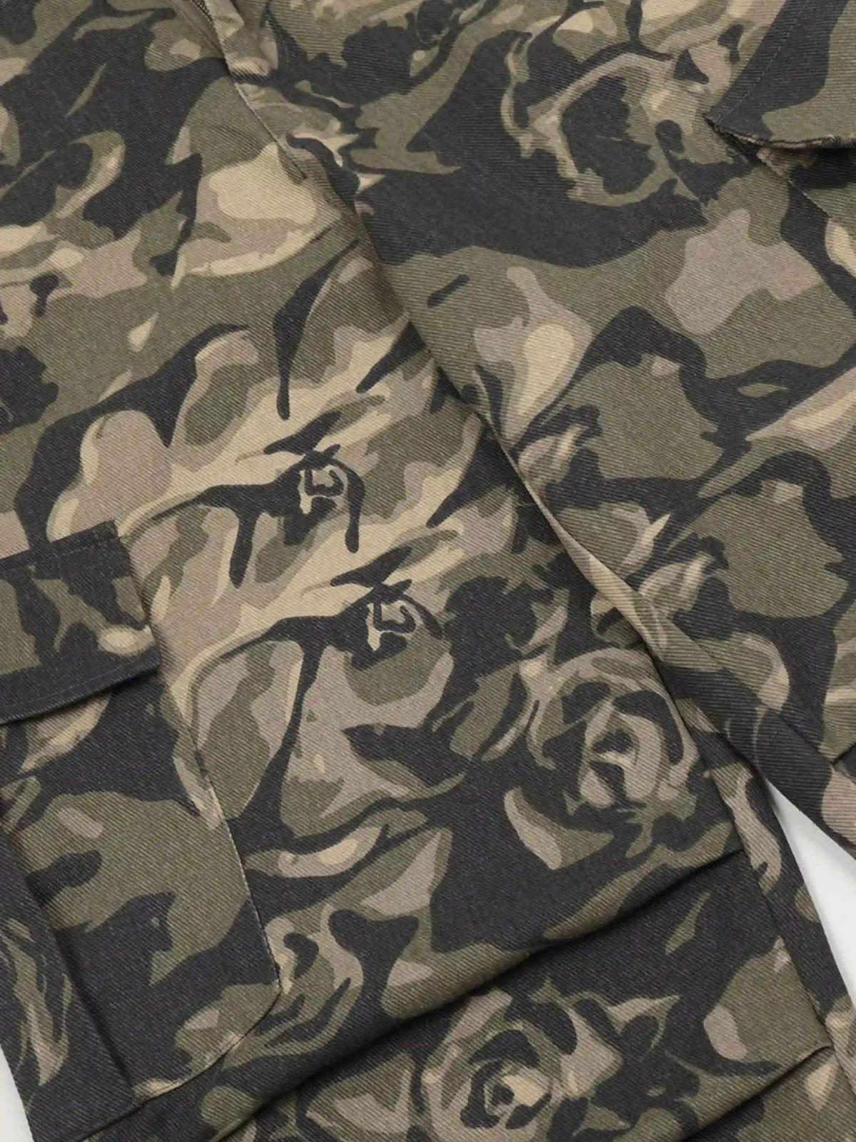Camouflage Multi-Pocket Work Pants