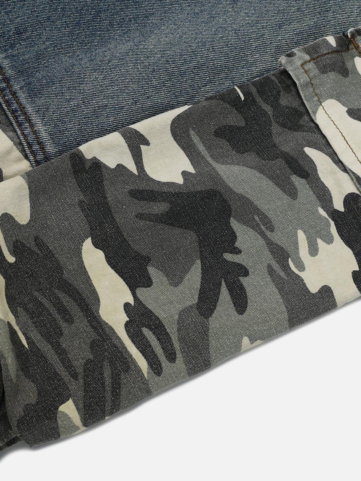 Camouflage Patchwork Jeans