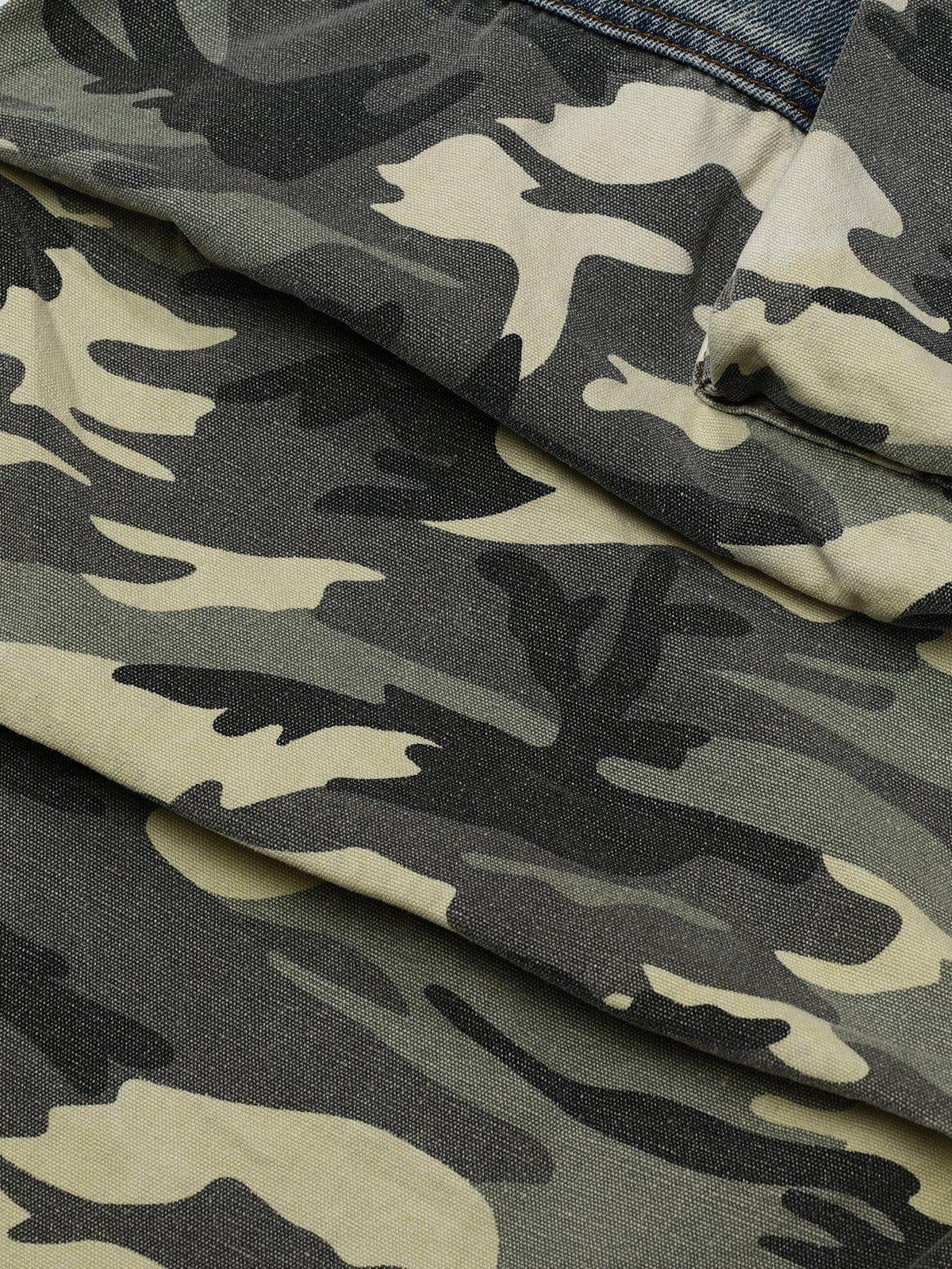 Camouflage Patchwork Jeans