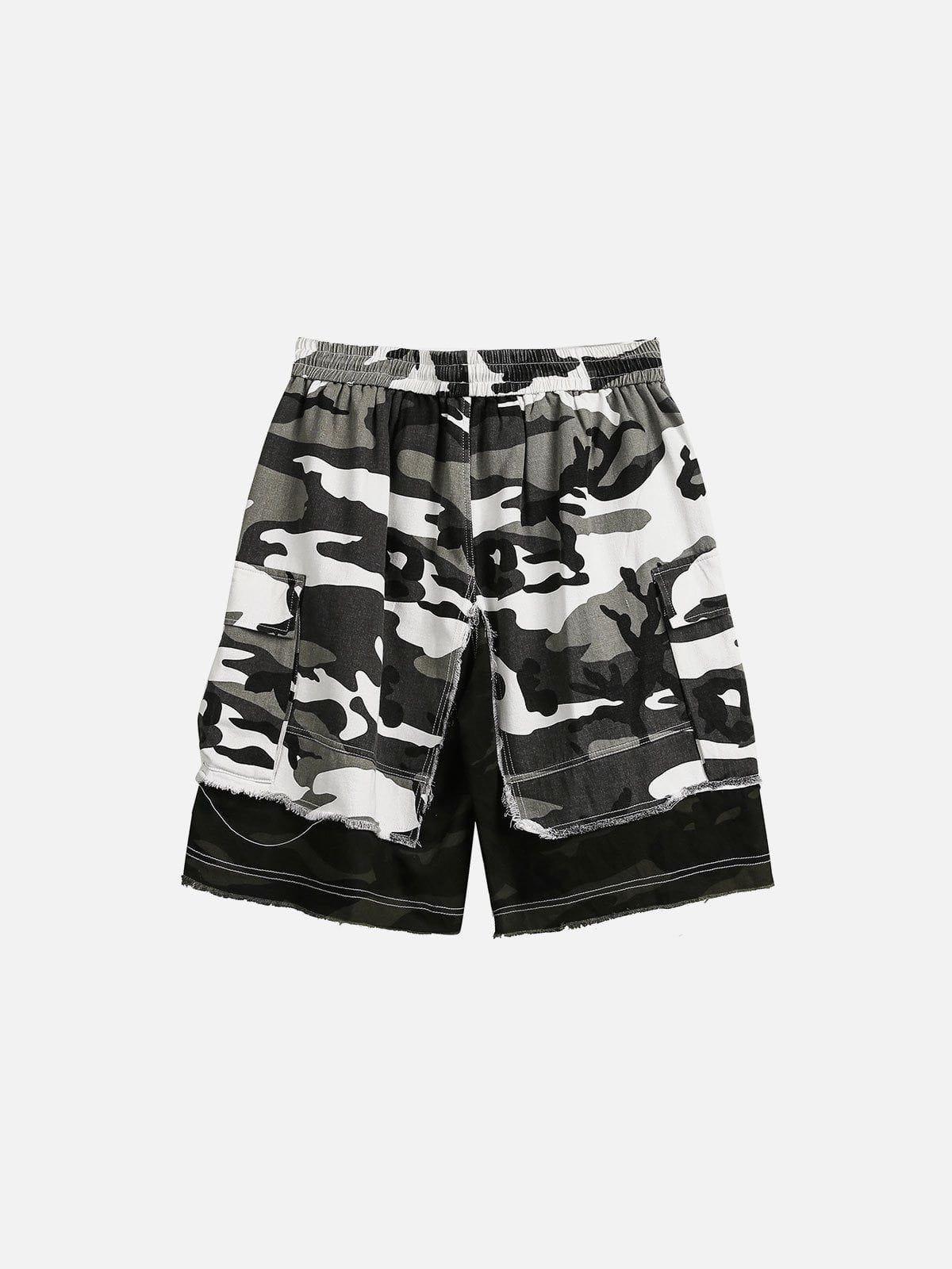 Camouflage Patchwork Shorts