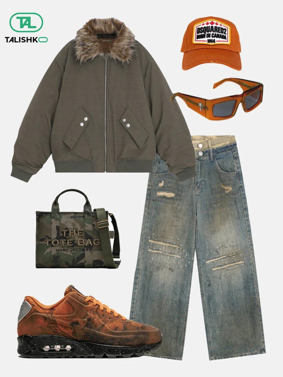 Camouflage Sagging Jeans