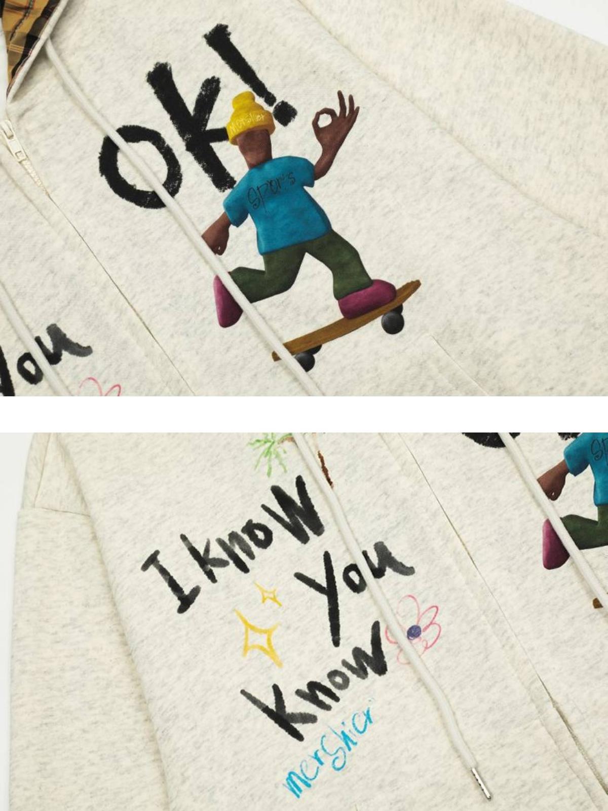 Cartoon Character Leisure Hoodie