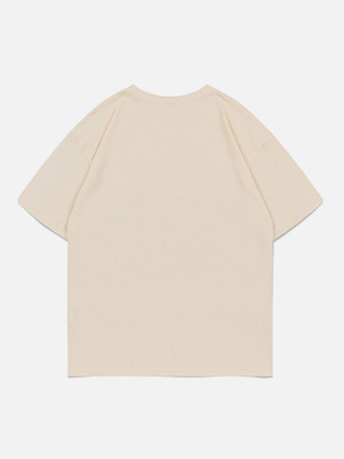 Cartoon Fox Print Tee