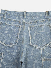 Cashew Flower Cut Jeans