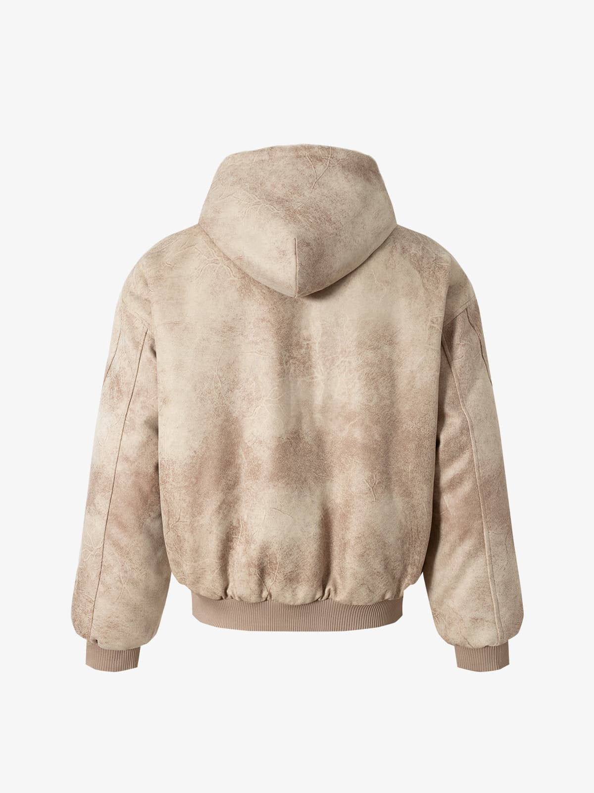 Vintage Velvet Hooded Sherpa-Lined Cotton Jacket
