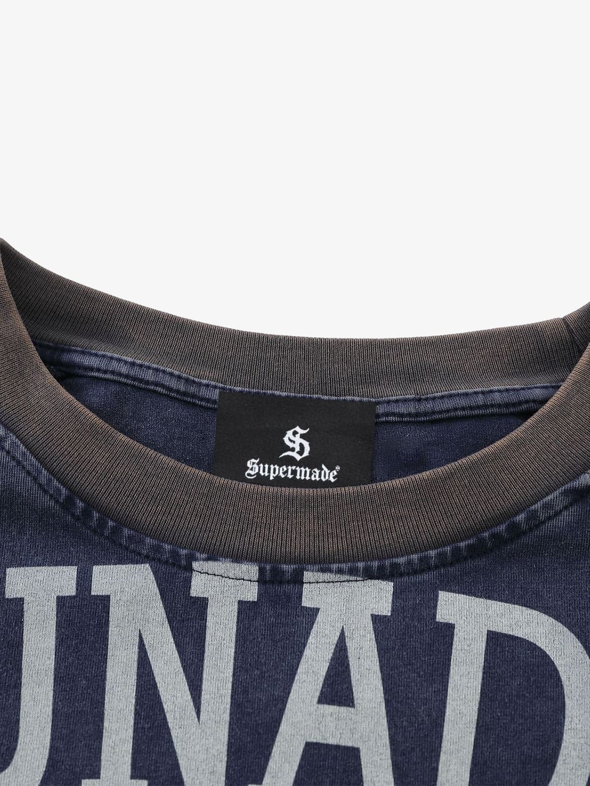 Retro Distressed Motorcycle Colorblock Sweatshirt