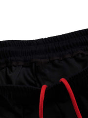 Striped Patchwork Star Embroidered Barrel Sweatpants