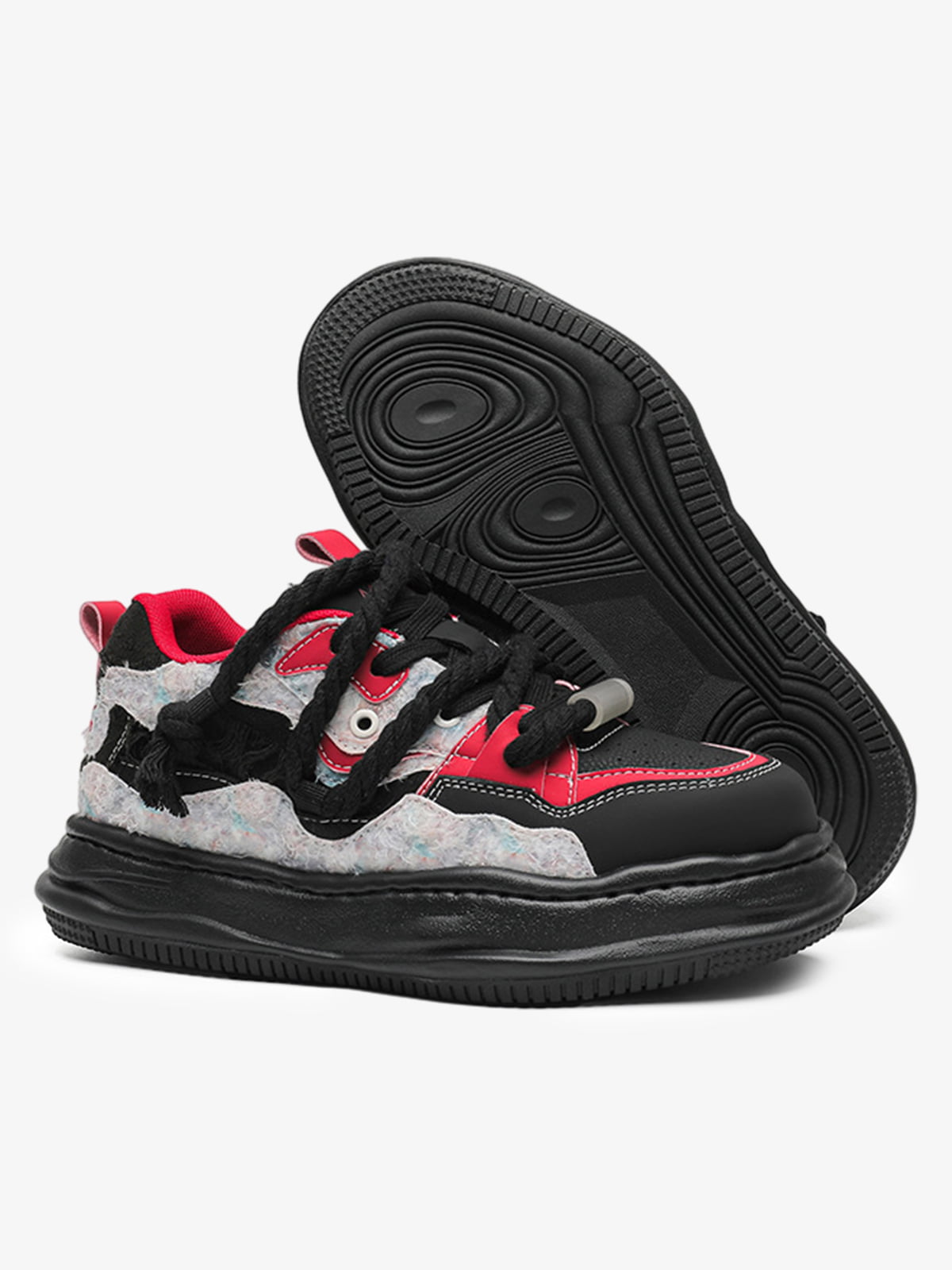 Street Deconstructed Color Splash Sneakers
