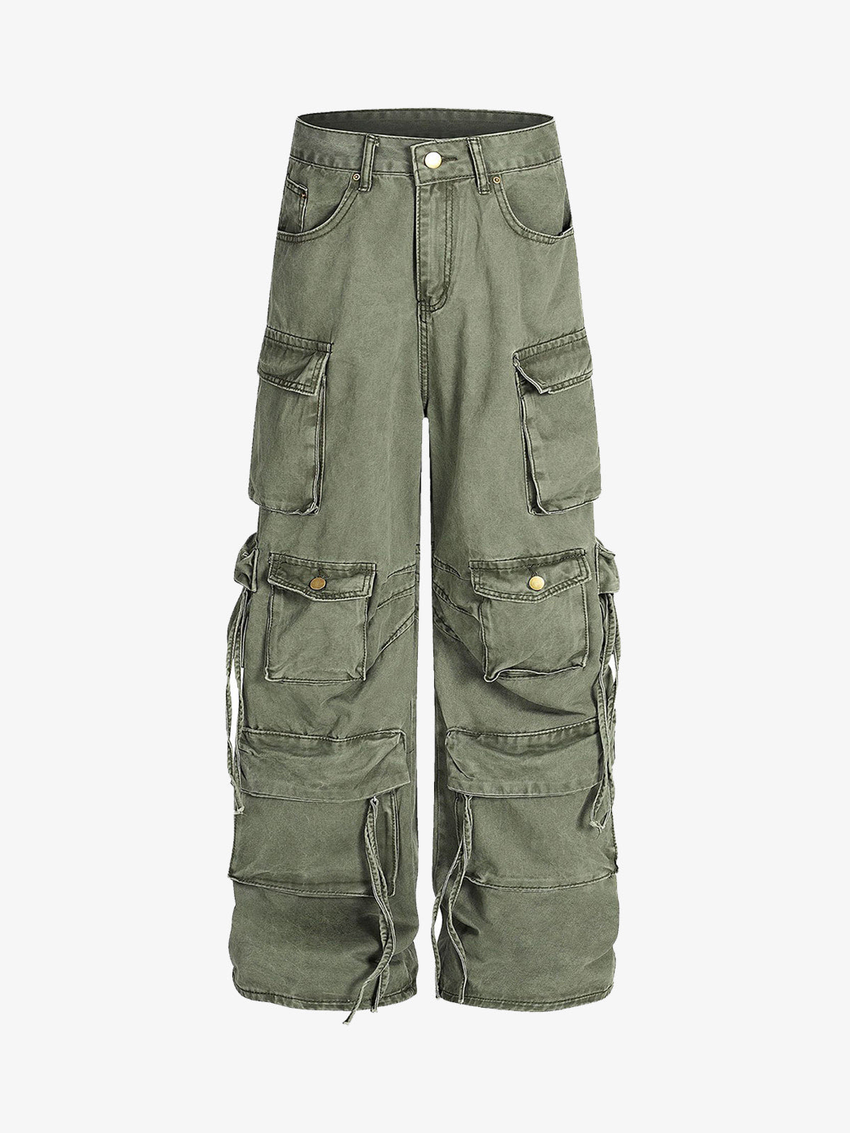 Street Functional Multi-Pocket Workwear Casual Pants
