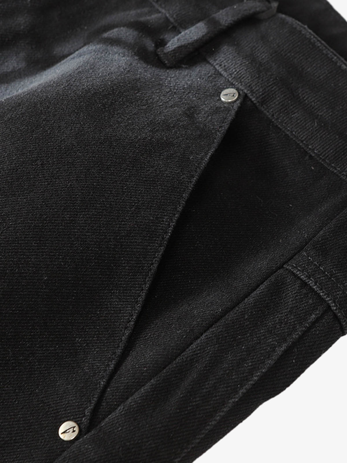 Chain Print Raw Edge Washed Wide-Leg Jeans