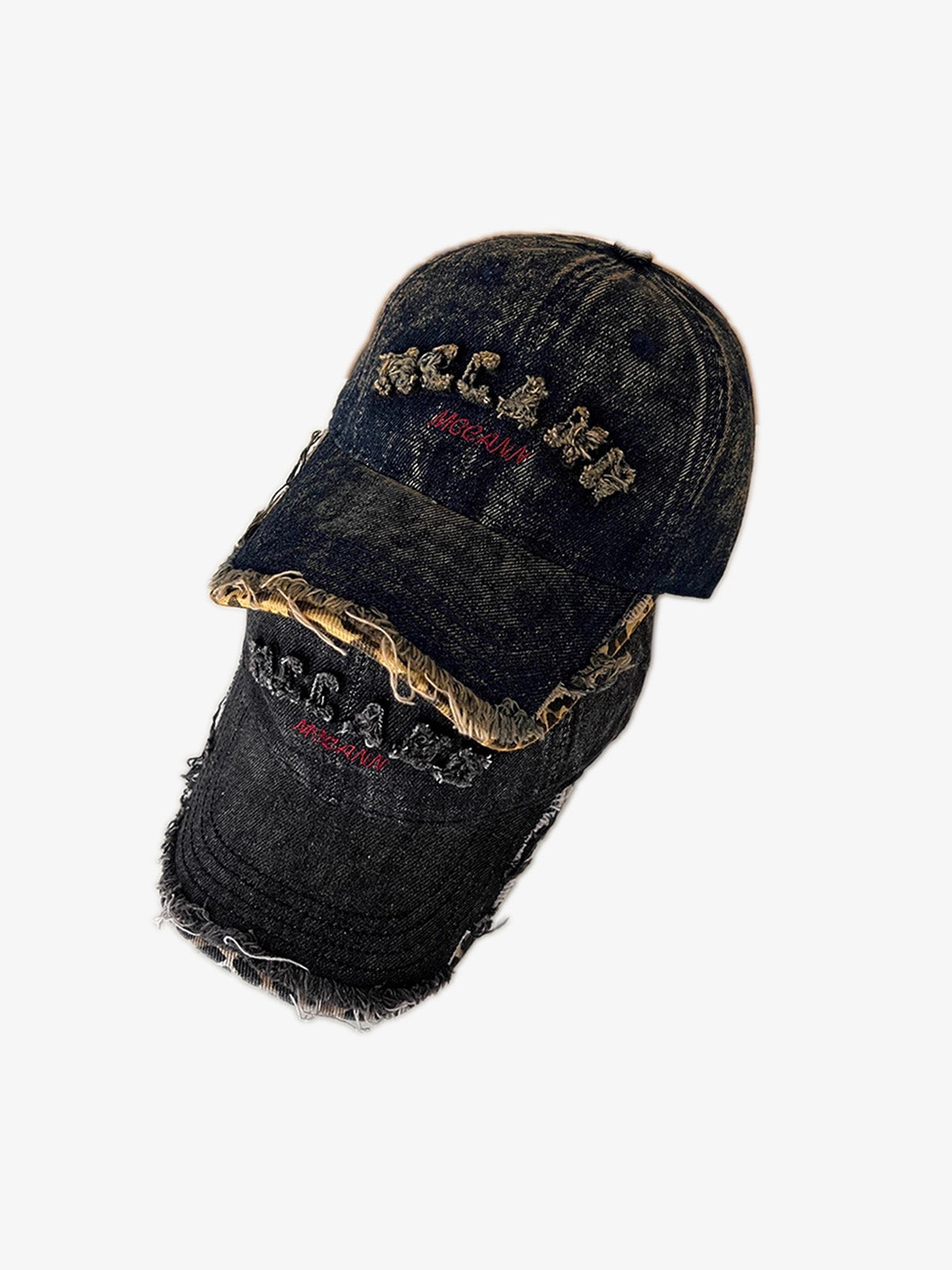 Street Washed Distressed Letter Embroidered Baseball Cap