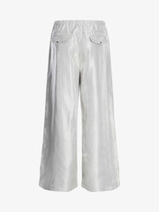 High Street Rivet Pleated Workwear Multi-Pocket Casual Pants