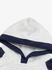 Retro Contrast Color Letter Print Hoodie