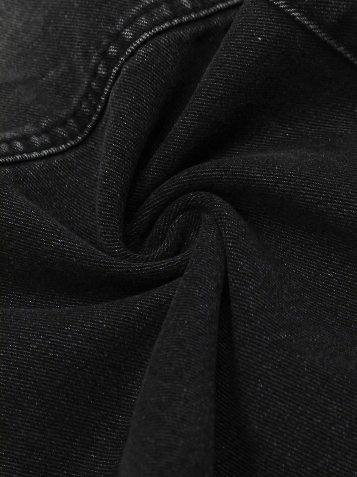 Chain Design Big Pockets Cargo Jeans