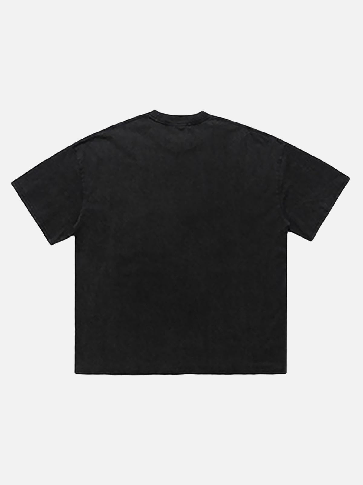Chain Print Crew Neck T-Shirt