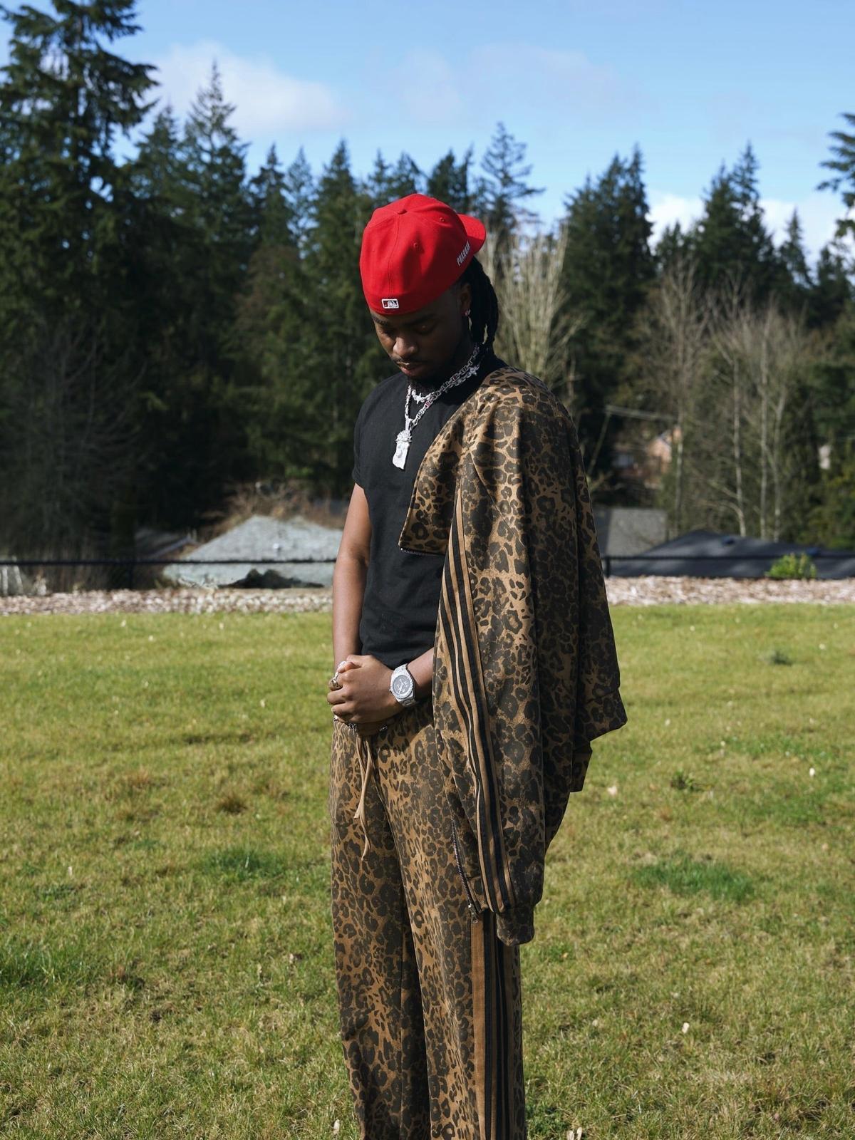 Cheetah Print Suede Pants