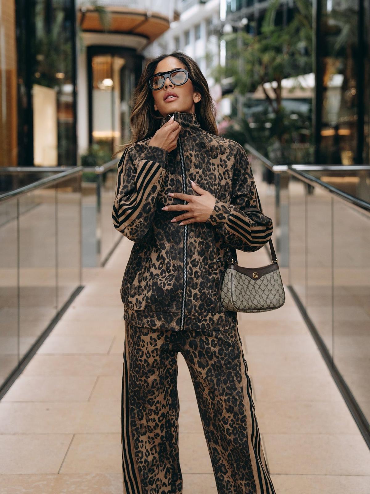 Cheetah Print Suede Pants