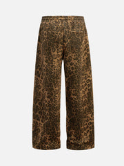 Cheetah Print Suede Pants