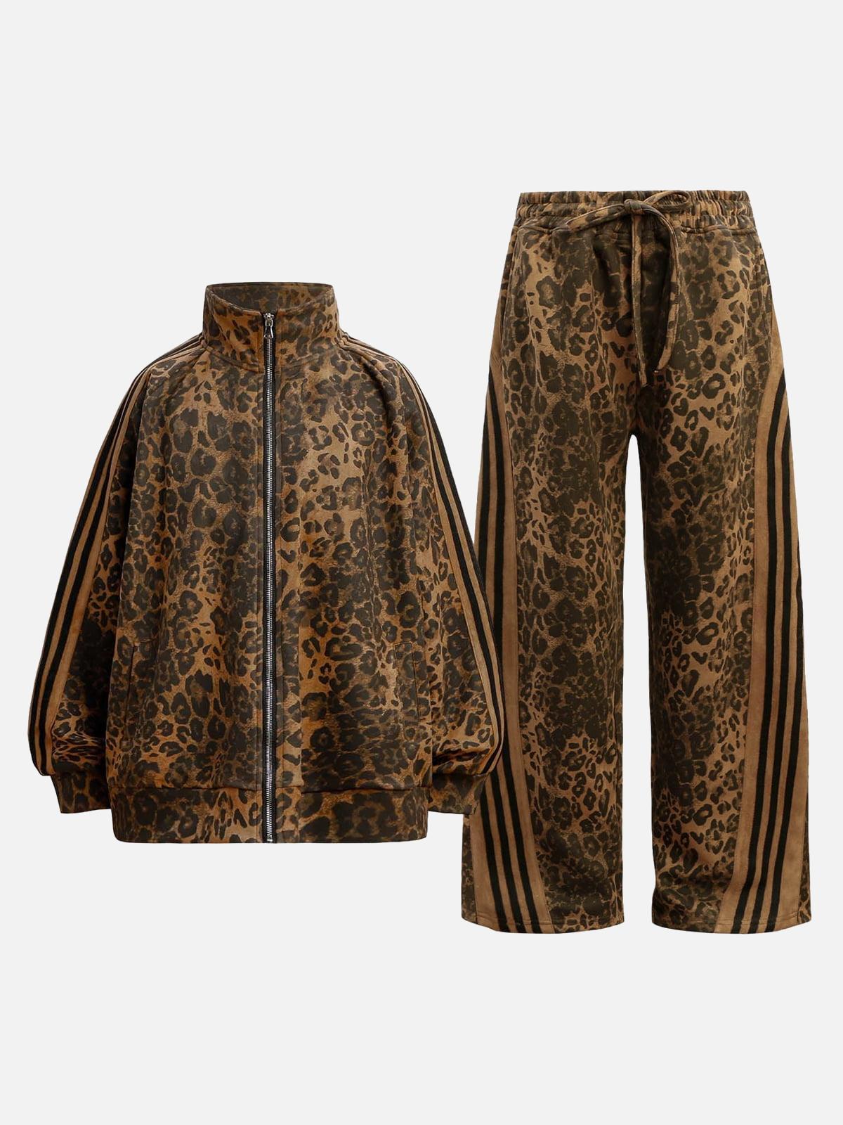 Cheetah Print Suede Pants