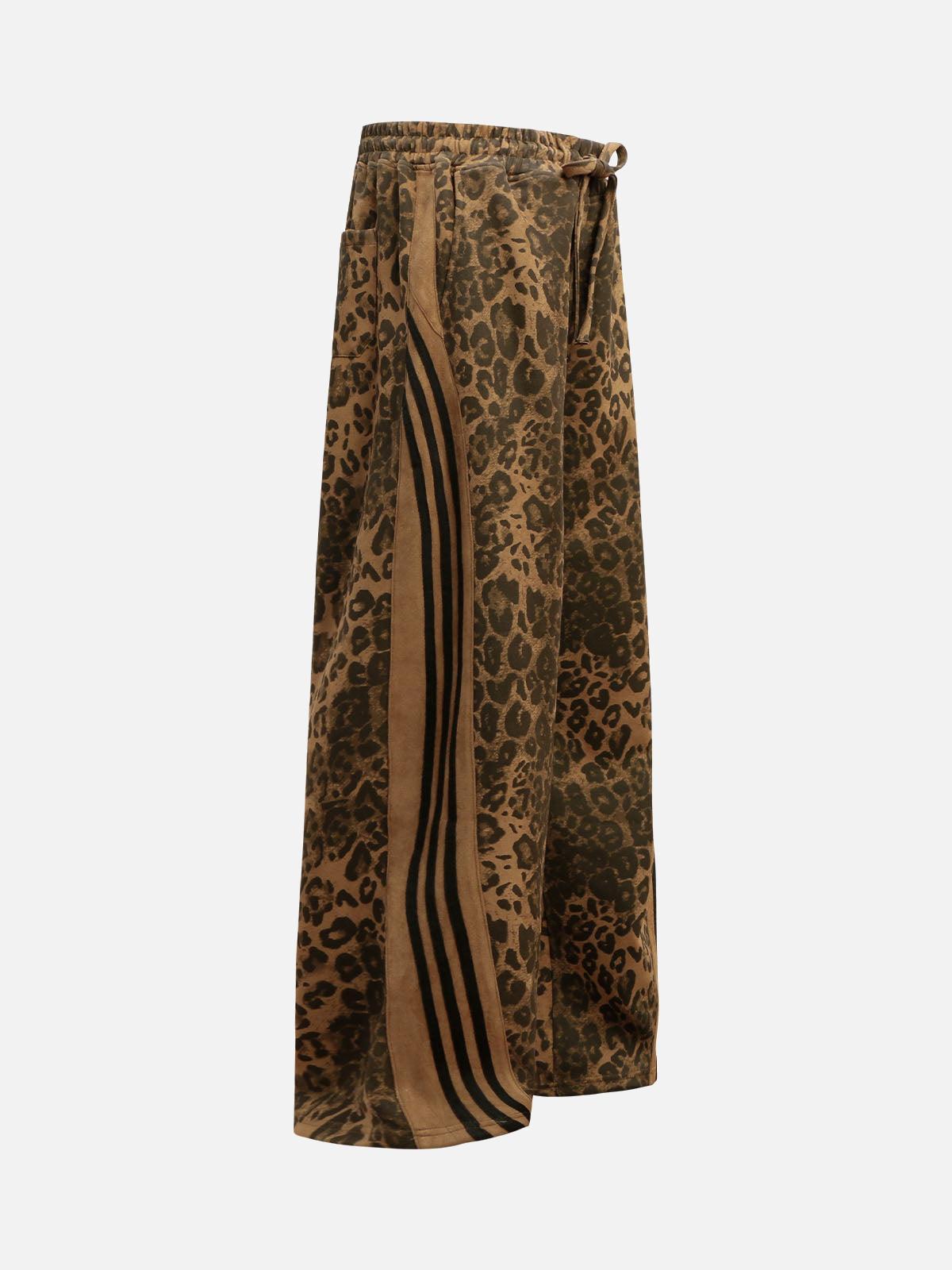 Cheetah Print Suede Pants