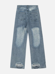 Circle Cut-Out Jeans