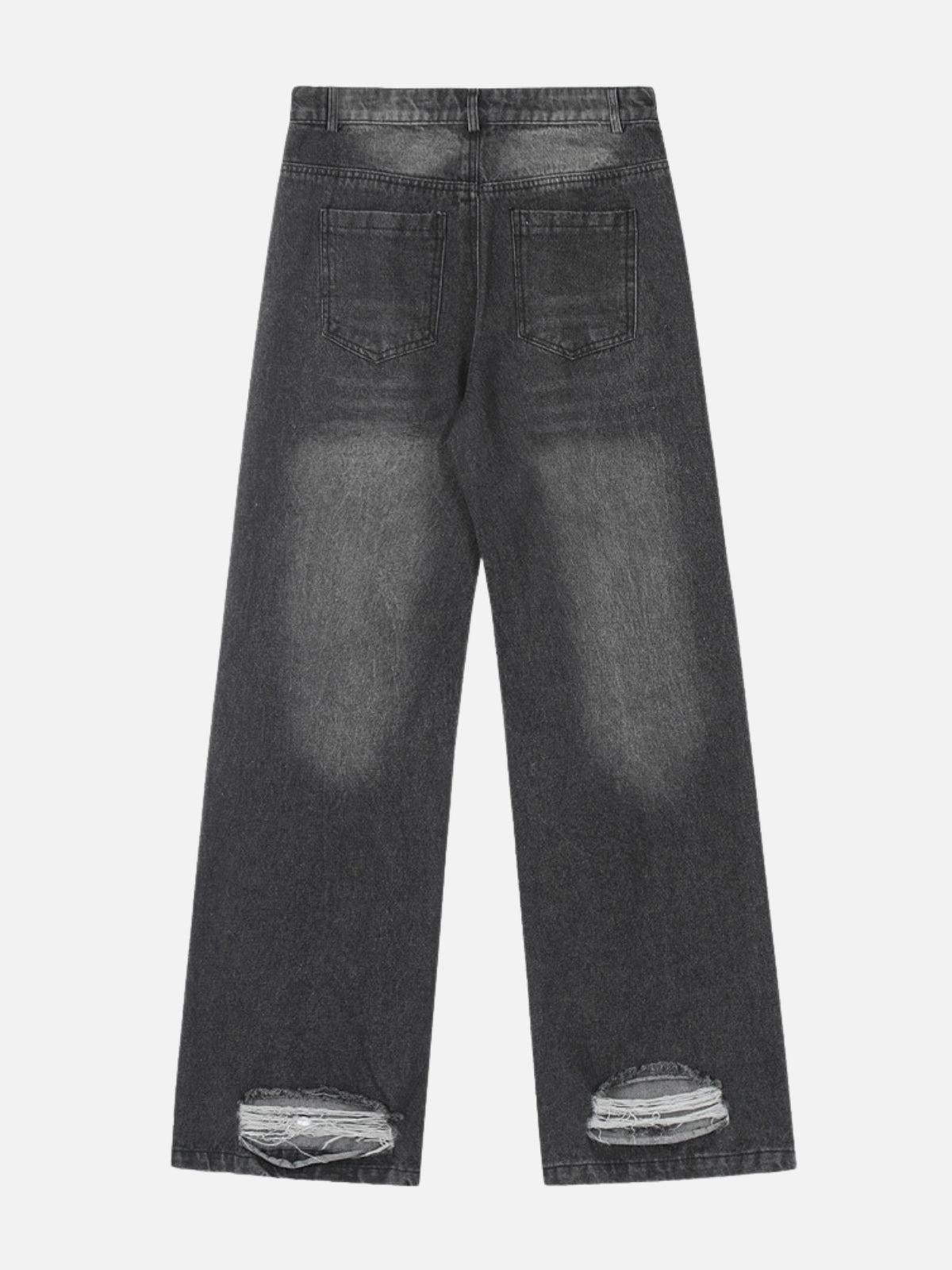Circle Cut-Out Jeans