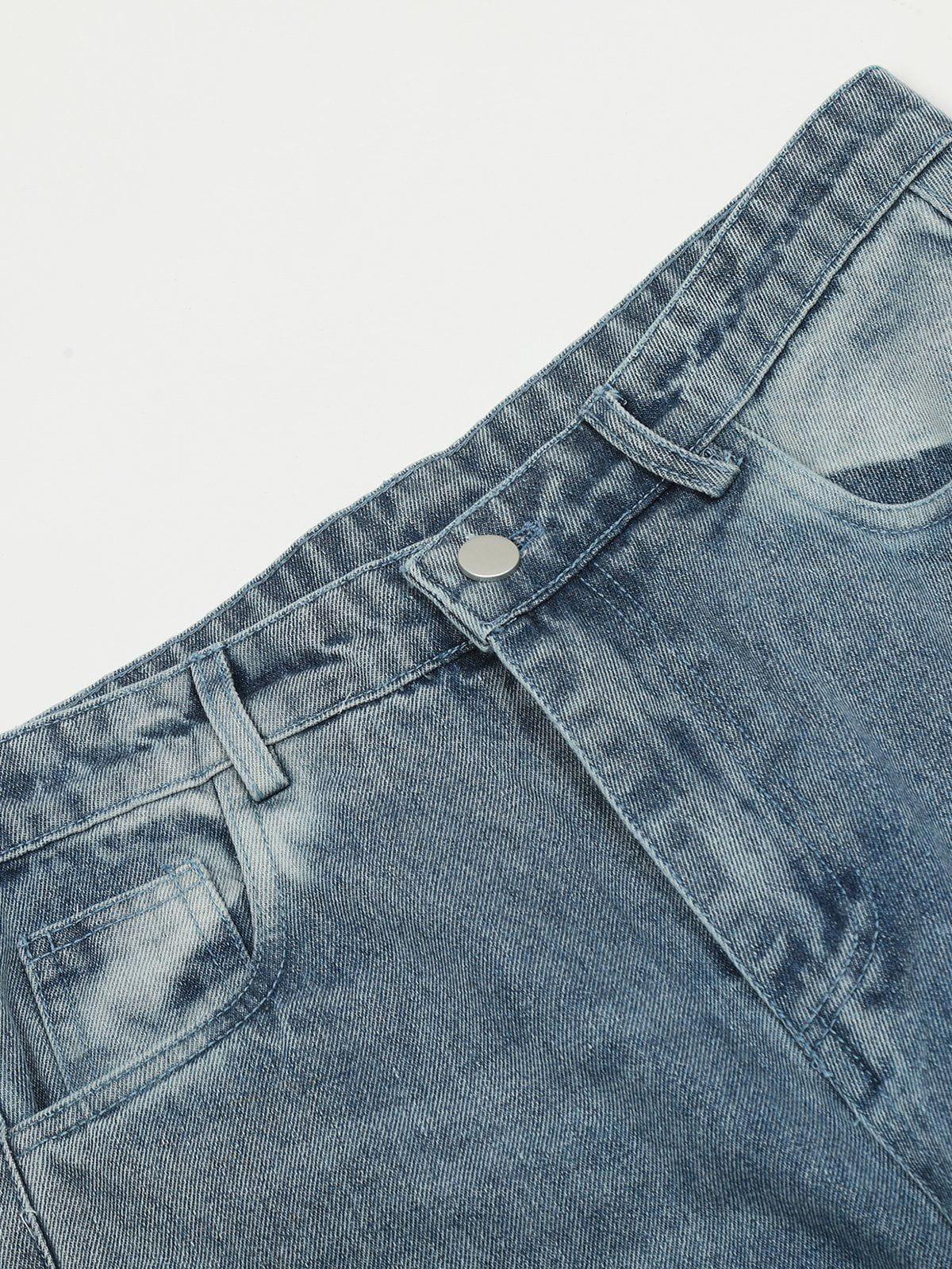 Circle Cut-Out Jeans