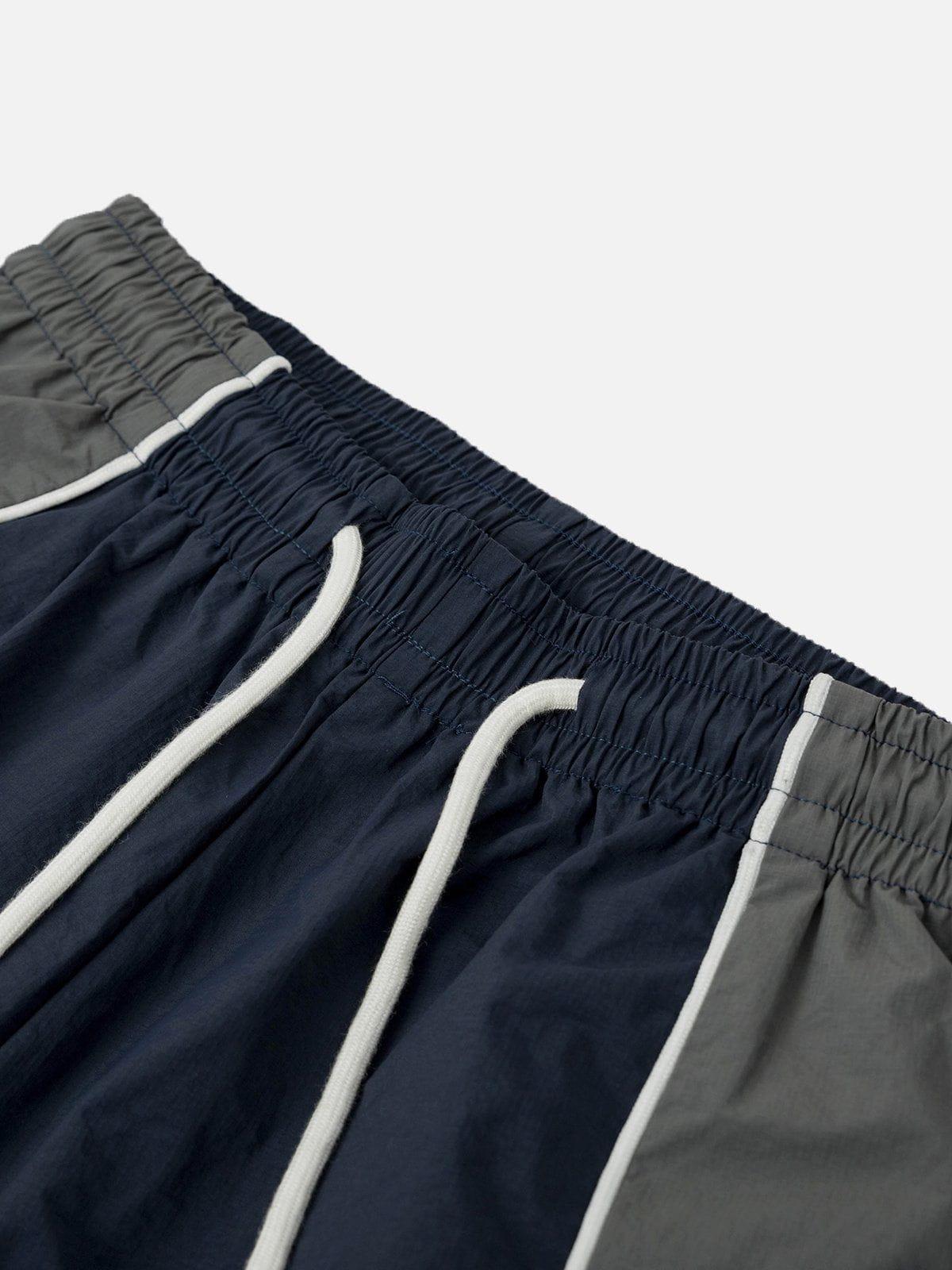 Color Blocking Athleisure Shorts