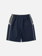 Color Blocking Athleisure Shorts