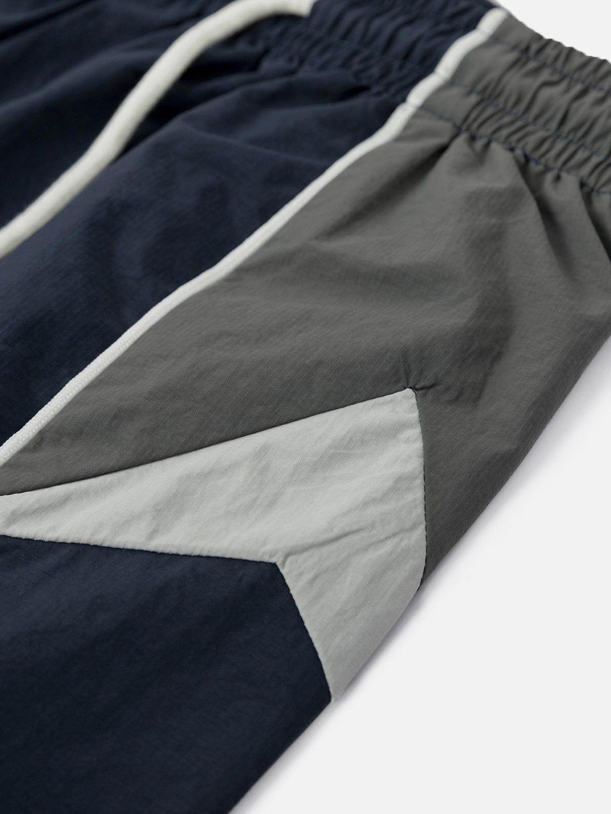 Color Blocking Athleisure Shorts