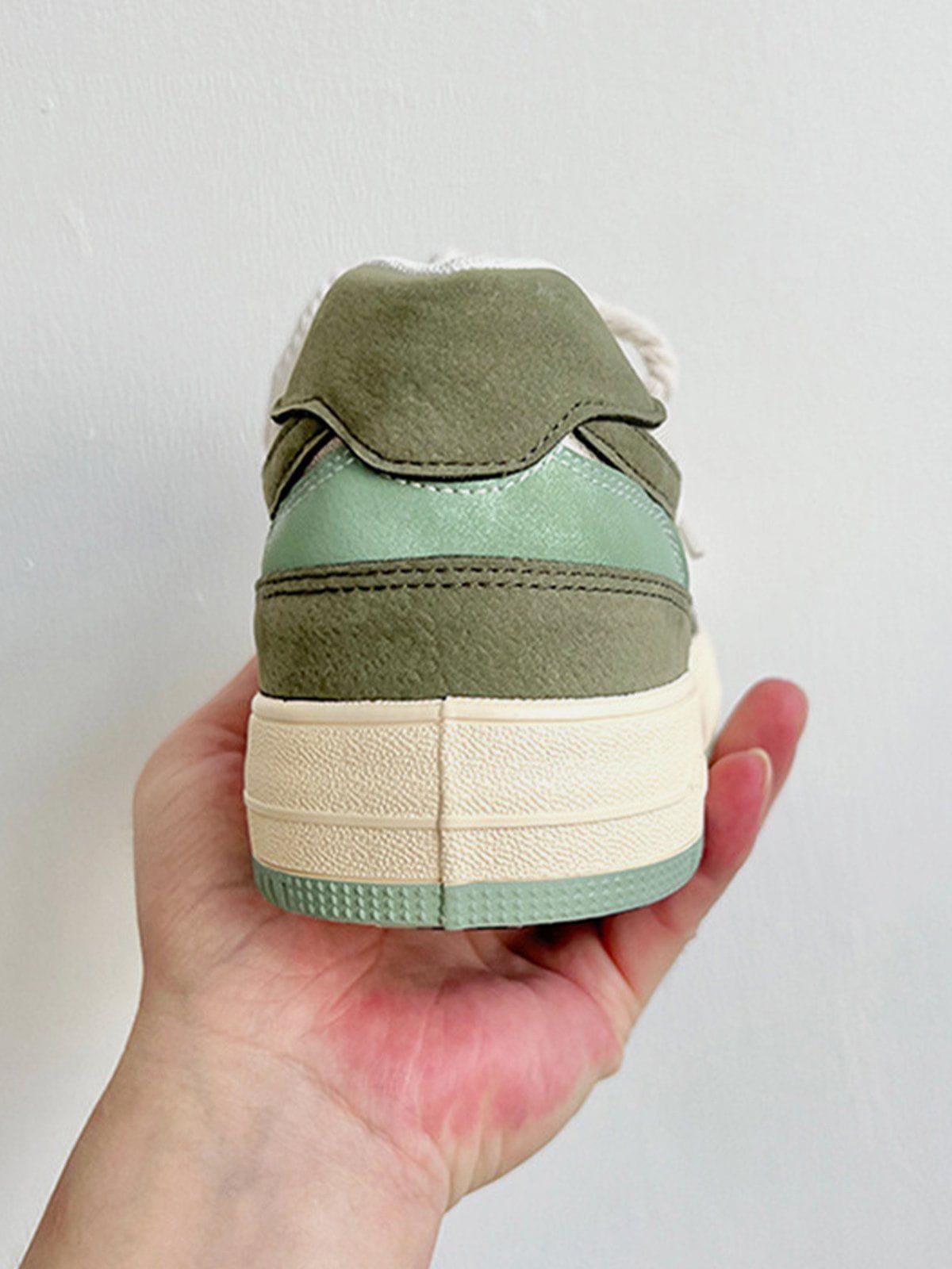Colorblock Canvas Wings Graphic Casual Shoes
