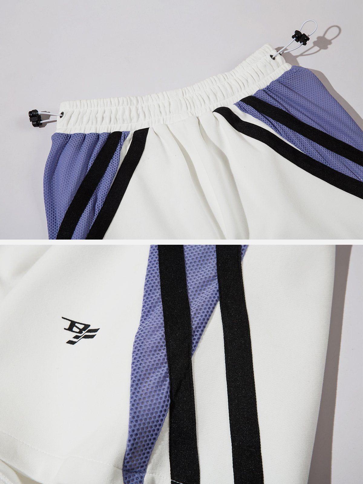Colorblock Stripes Shorts