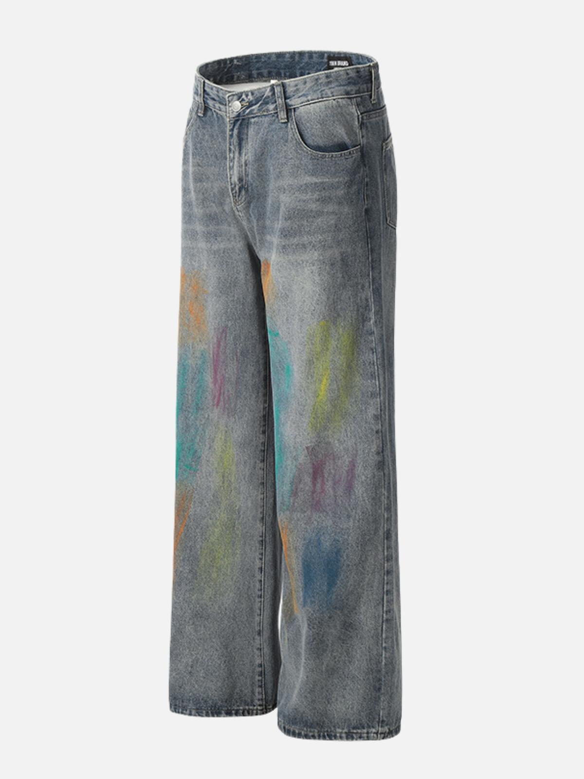 Colorful Graffiti Jeans