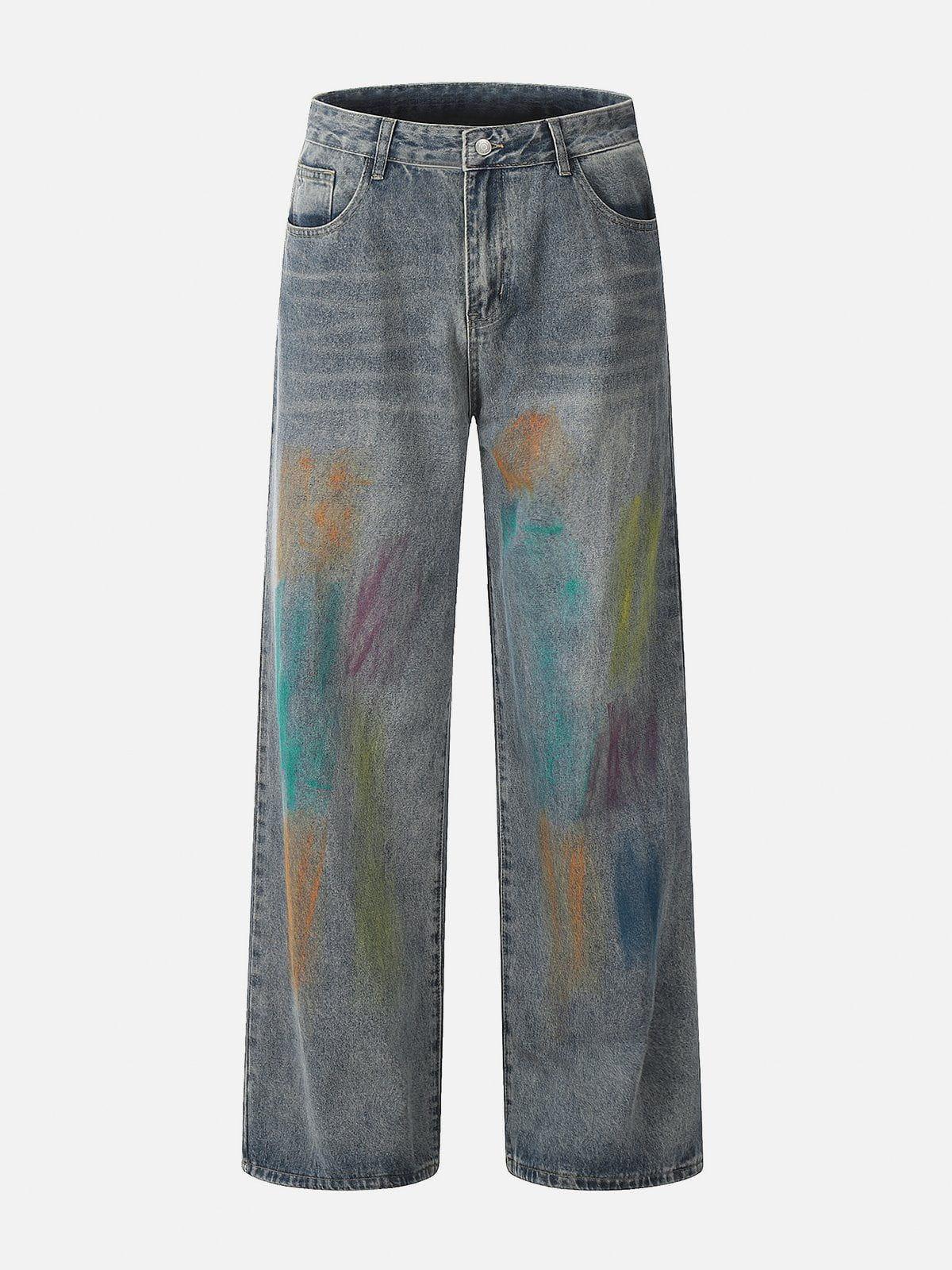 Colorful Graffiti Jeans