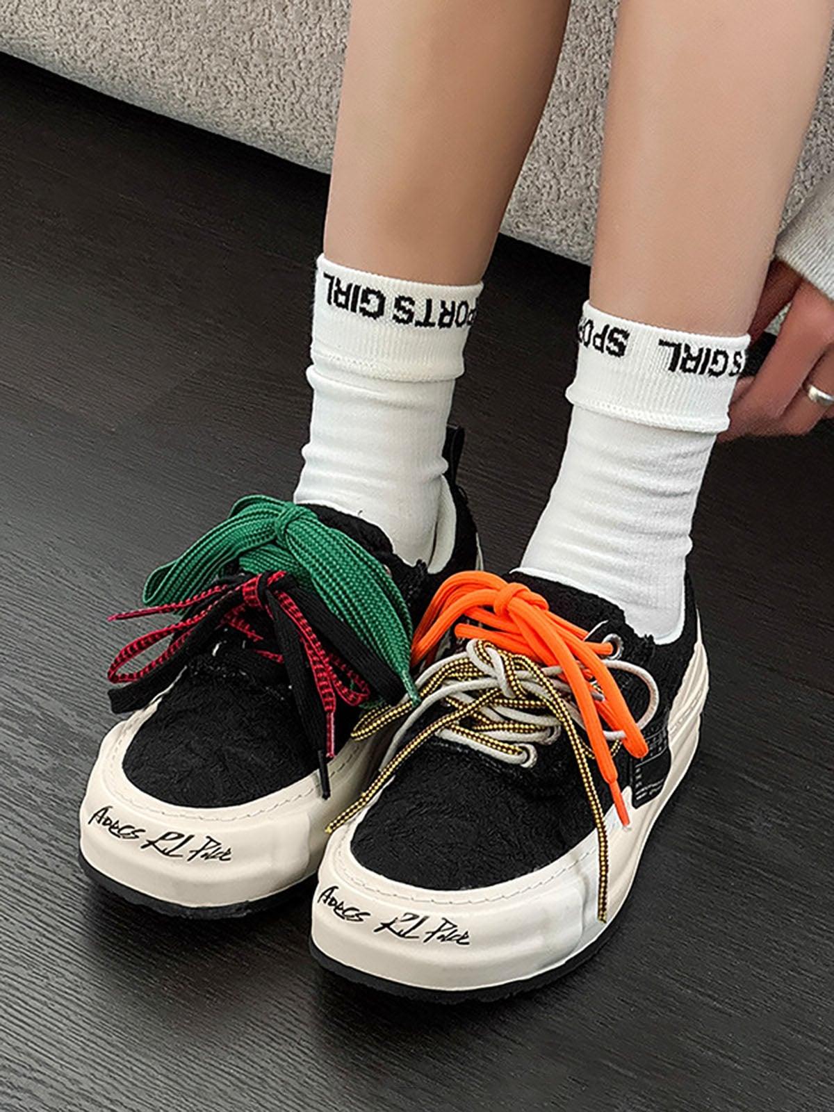 Colorful Lace-Up Sneakers