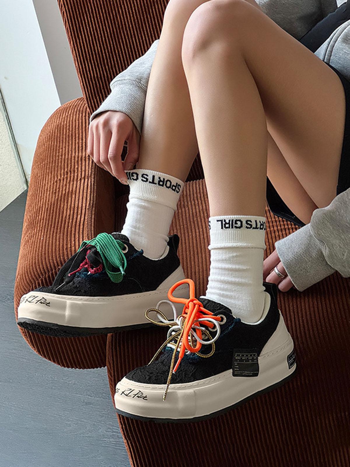 Colorful Lace-Up Sneakers