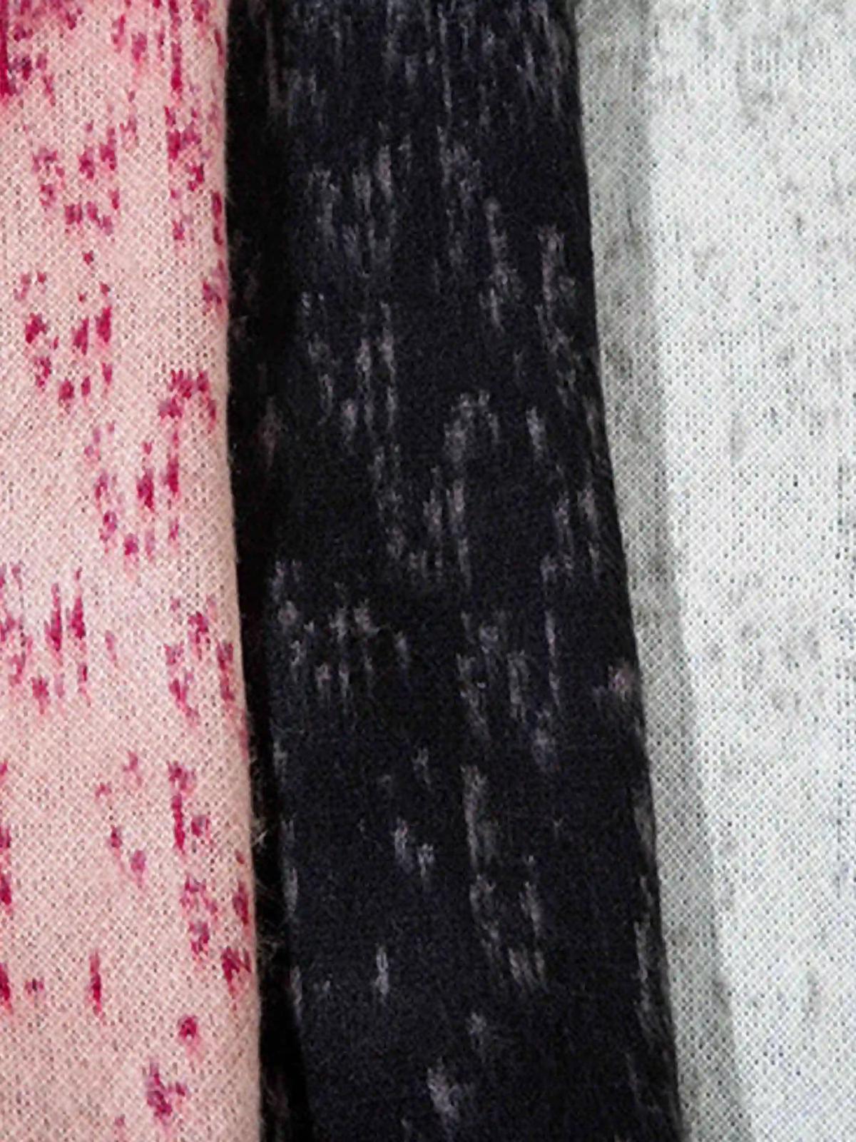 Contrast Color Cross Sweater