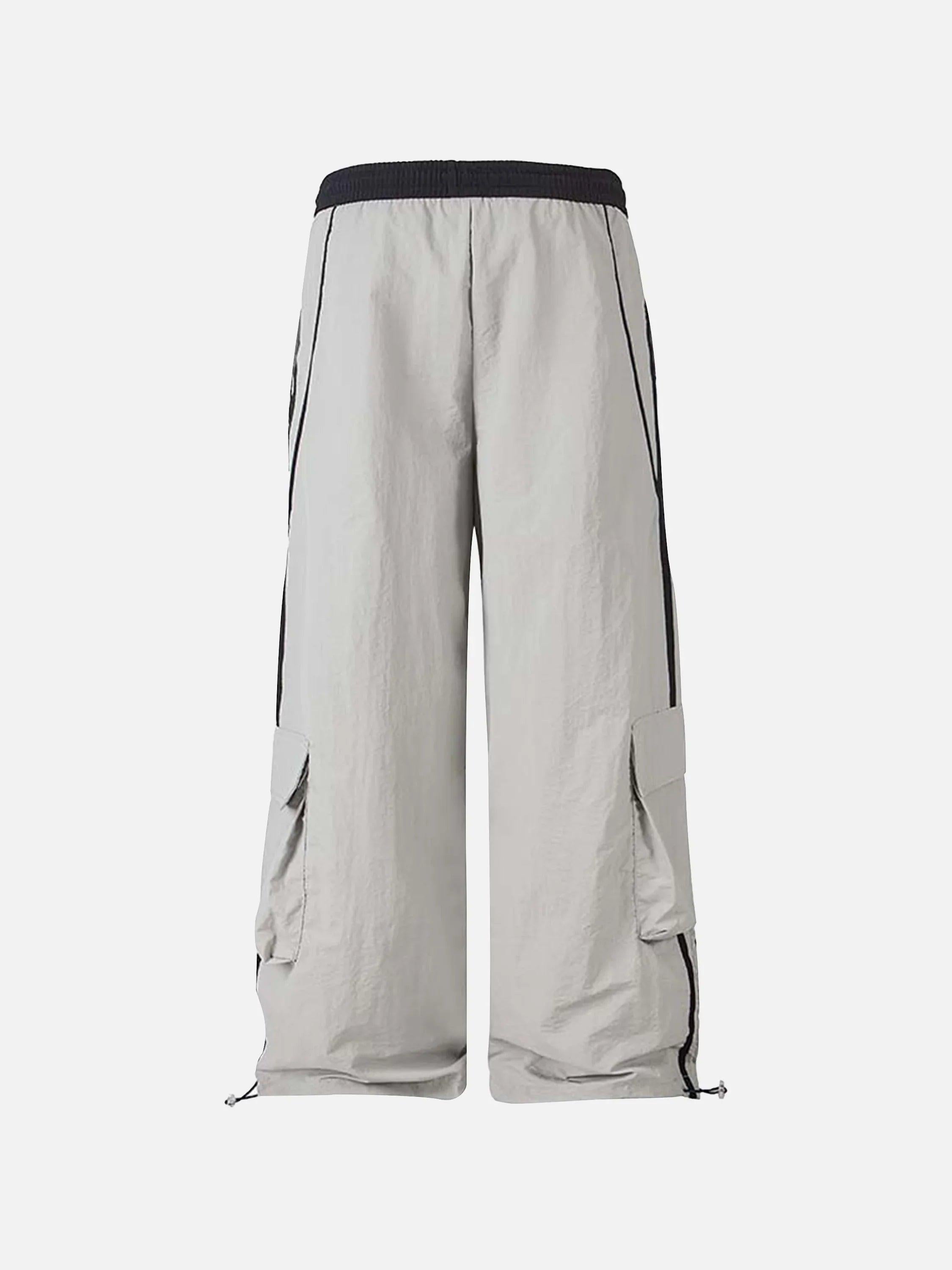 Contrast Striped Drawstring Sweatpants