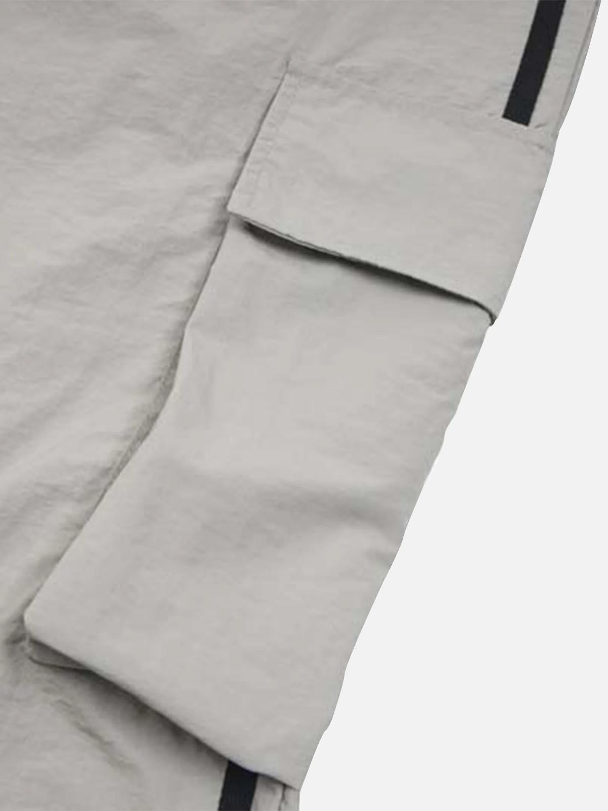Contrast Striped Drawstring Sweatpants