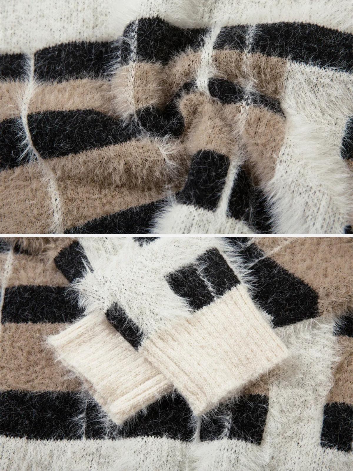 Contrast Striped Sweater