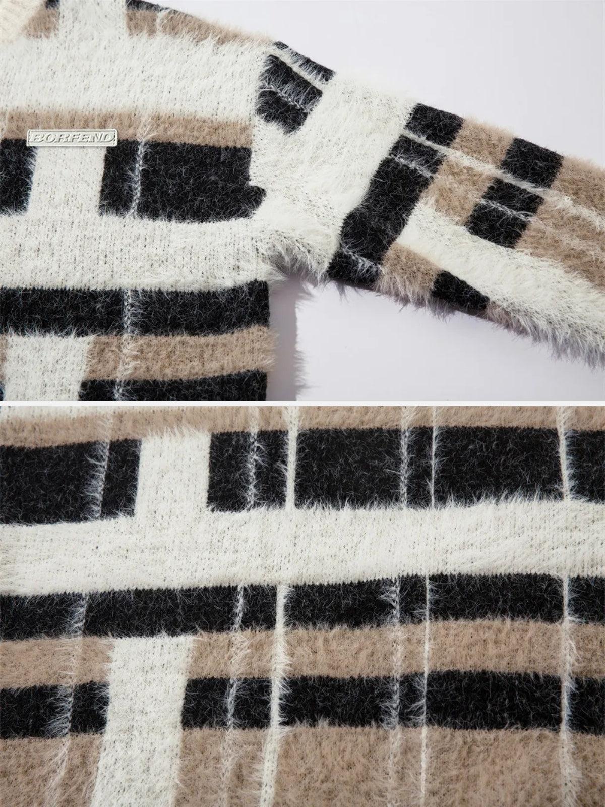 Contrast Striped Sweater