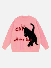Kitten Jacquard Mohair Sweater