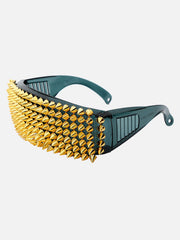 Large Frame Outdoor Rivet Sunglasses