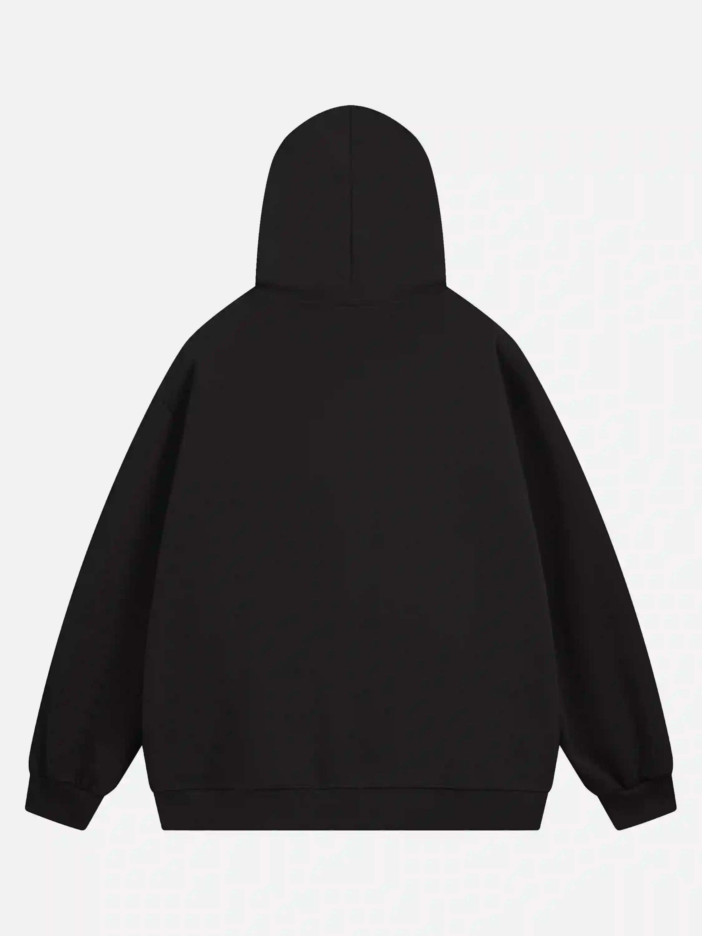 Creative Handshake Print Hoodie