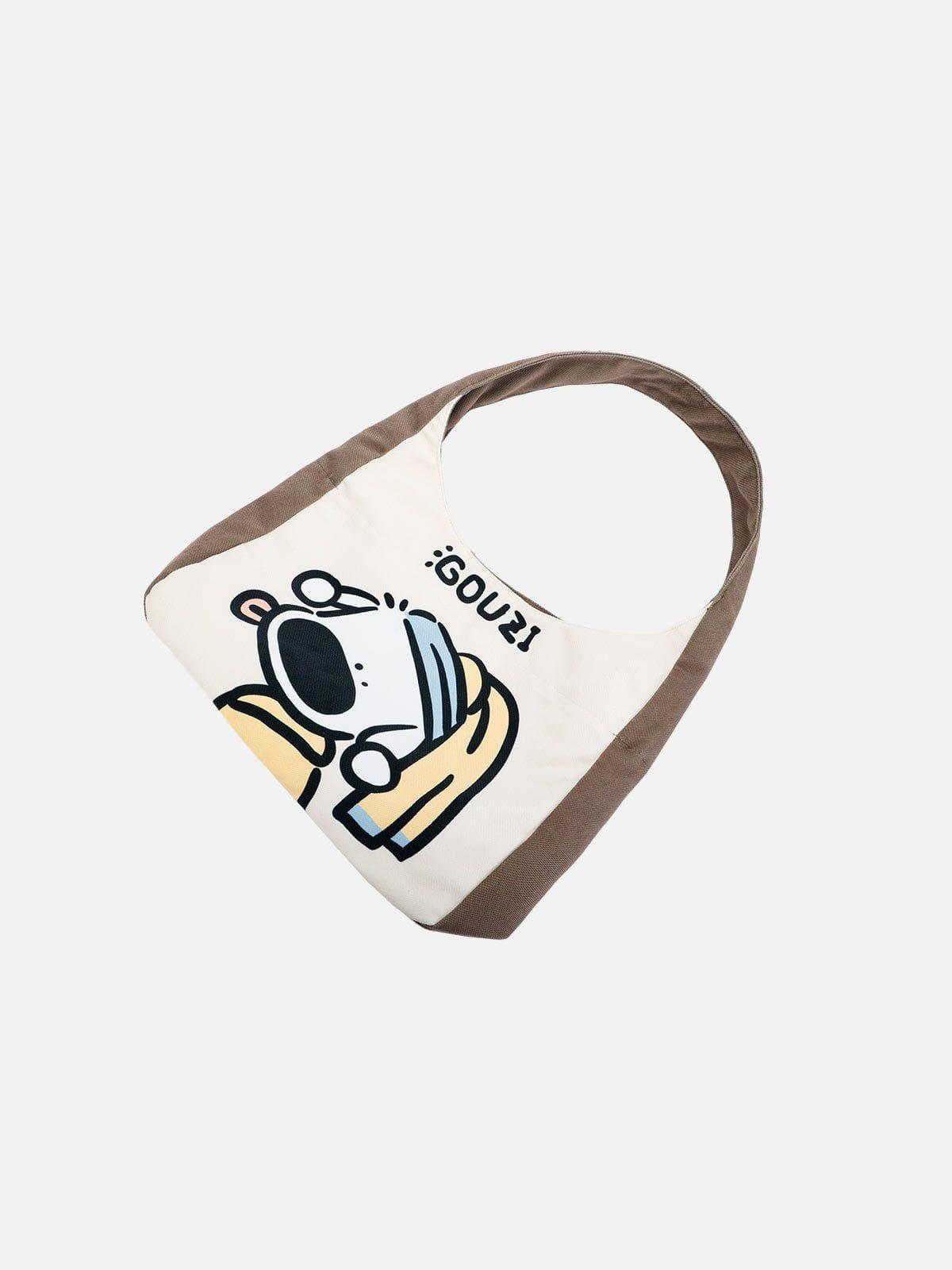 Creative Puppy Pattern Canvas Bag