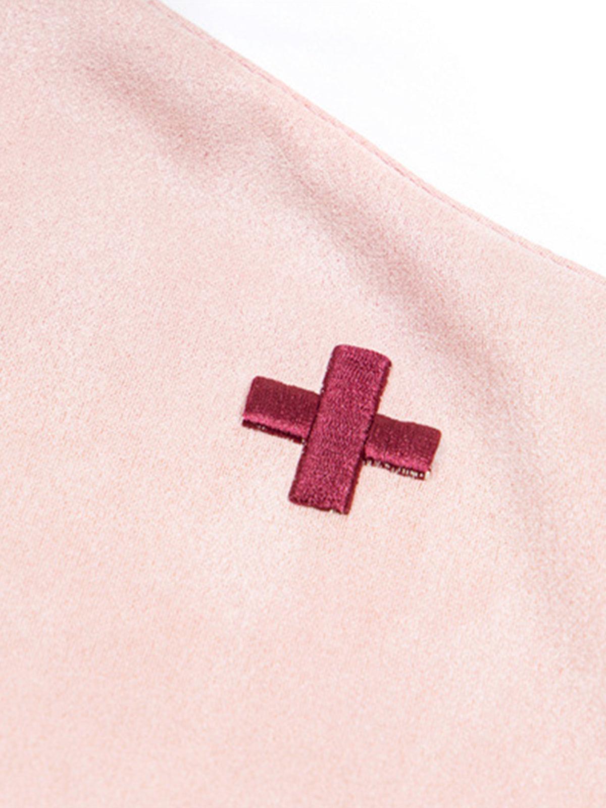 Cross and Wave Print T-Shirt