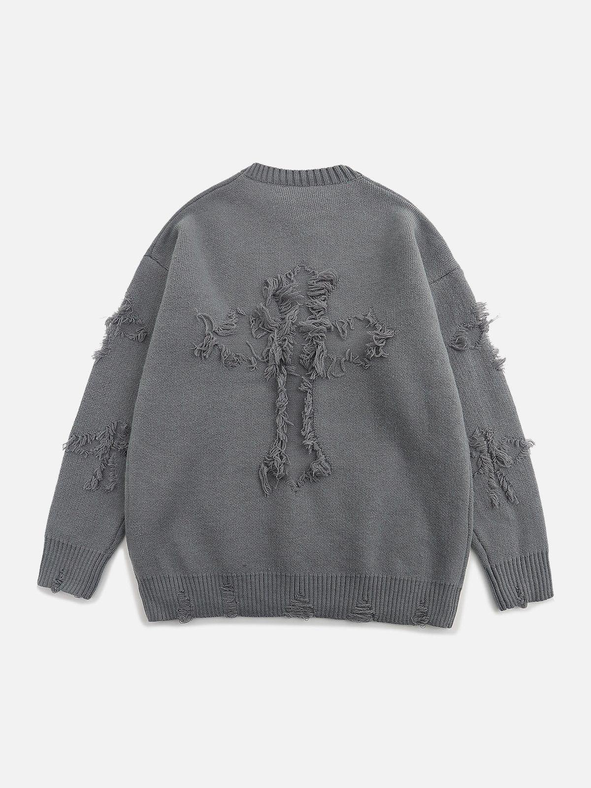 Crosses Patchwork Sweater