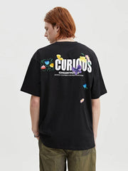 Curious Garden Flower Embroidery High Street Tee